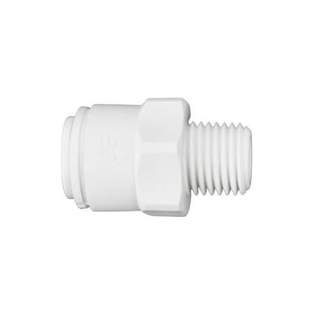 Reliance Worldwide John Guest Polypropylene Male Connector 3/8'' x 1/4'' NPTF, Pack of 10 PP011222W
